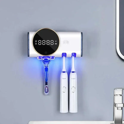 Dispenser Intelligente per Spazzolino e Rasoio con Sterilizzazione UV | Design Compatto per Massima Igiene e Comfort 7