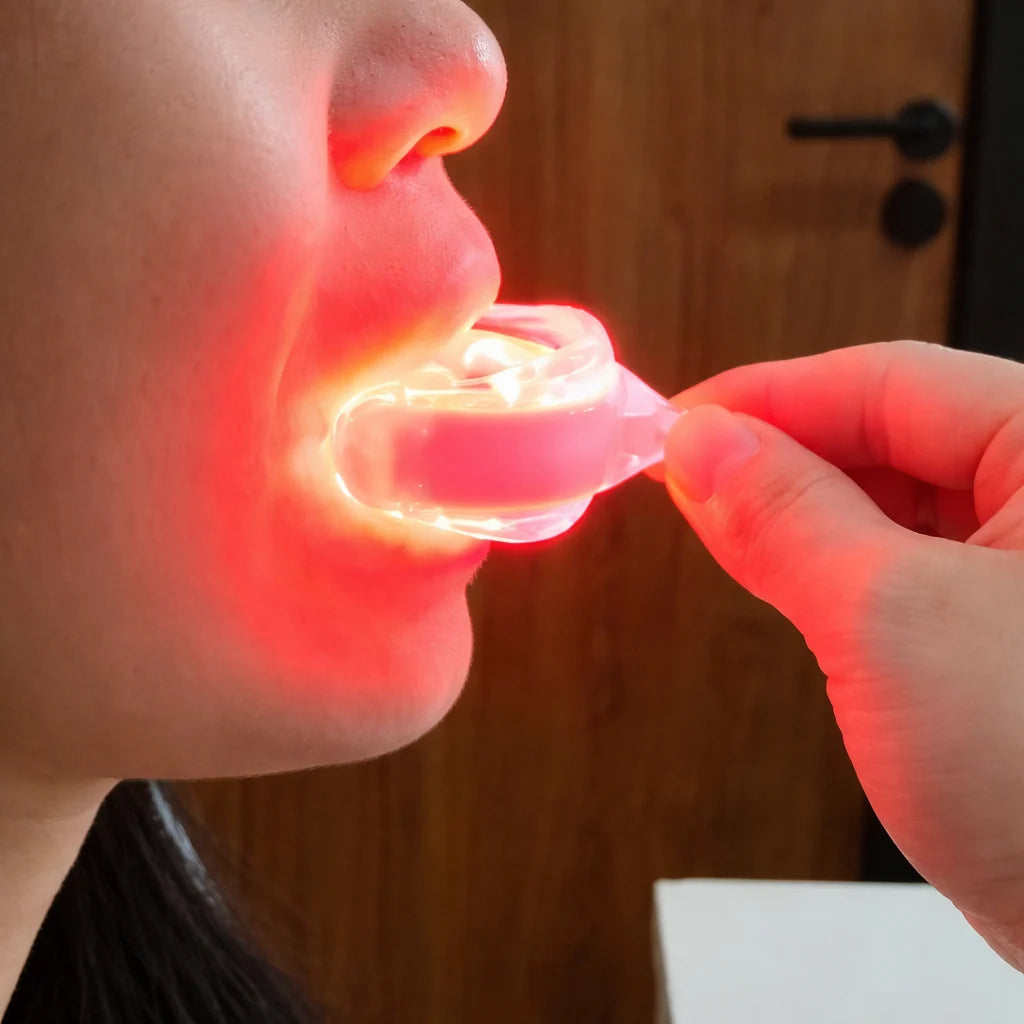 Dispositivo Luce Rossa per Terapia Dentale con 16 LED | Portatile e Sicuro per Sollievo Gengivale 0
