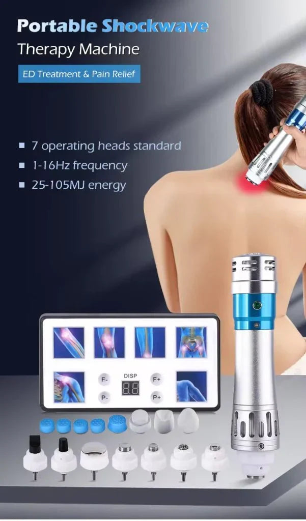 Dispositivo Portatile per Terapia a Onde d'Urto con Alta Frequenza | Trattamento Efficace per Disfunzione Erettile e Dolori Muscolari 2