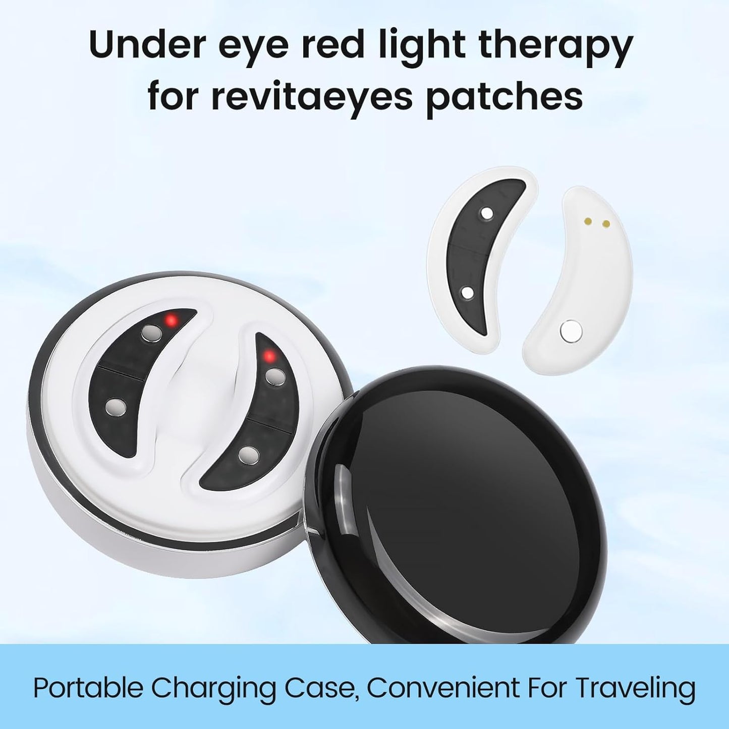 Eye Massager Device | Red Light and Microcurrent Therapy | Quick Treatment for a Refreshed Look