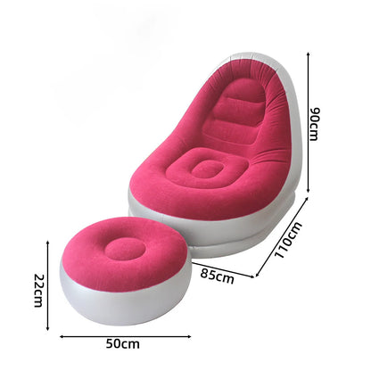 Divano Gonfiabile 2 in 1 con Sgabello Ergonomico in PVC Impermeabile | Comfort e Portabilità per Esterni 9
