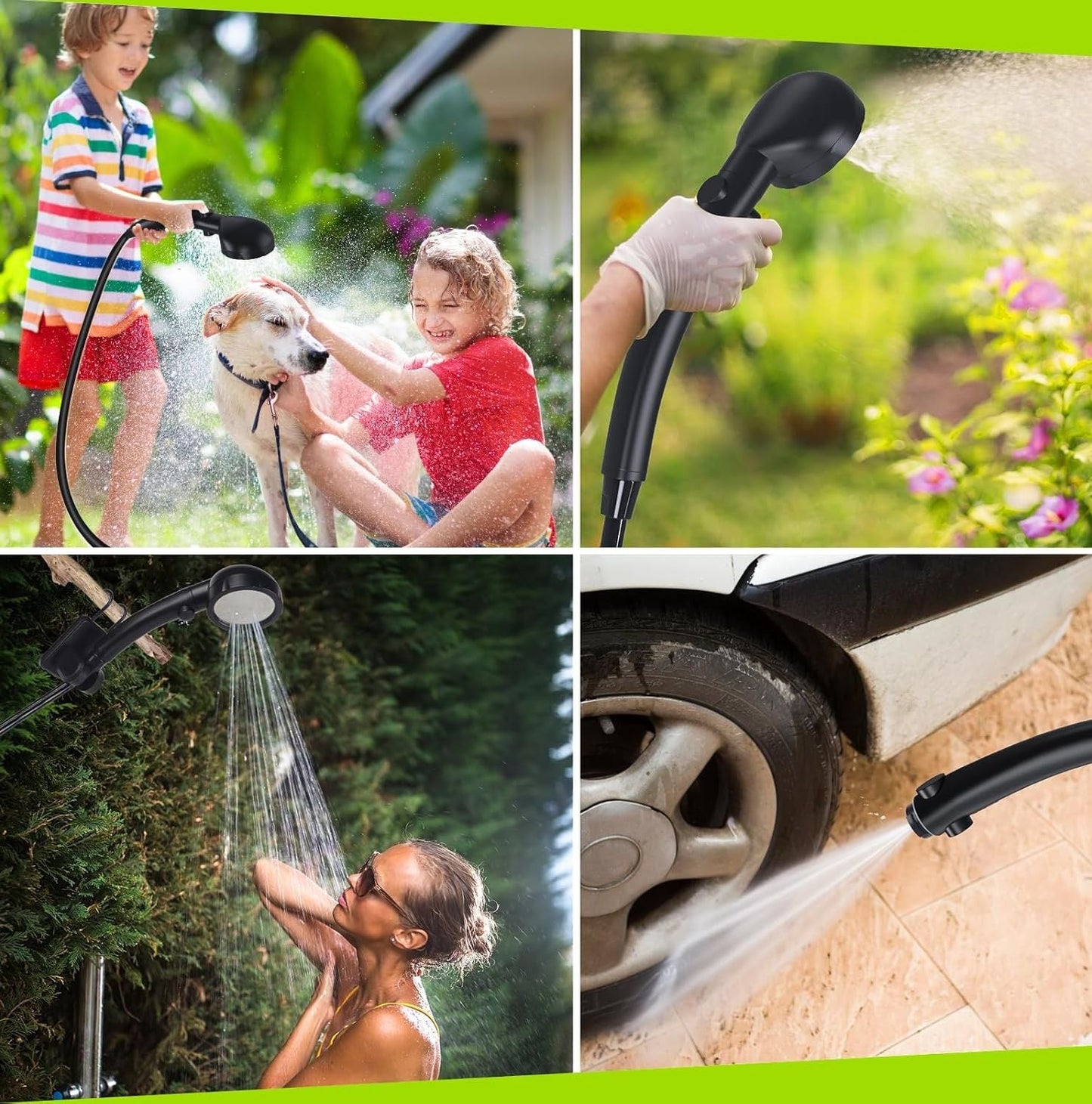 Electric Portable Camping Shower with 6000 mAh Battery | Easy to Use for Outdoor Adventures
