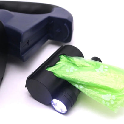 Multifunctional Double Dog Leash with Built-in Flashlight - Independent Control for Safe Walks