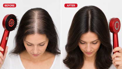 Vollarra | Pennello per Terapia con Luce Rossa per Capelli Più Spessi e Sani