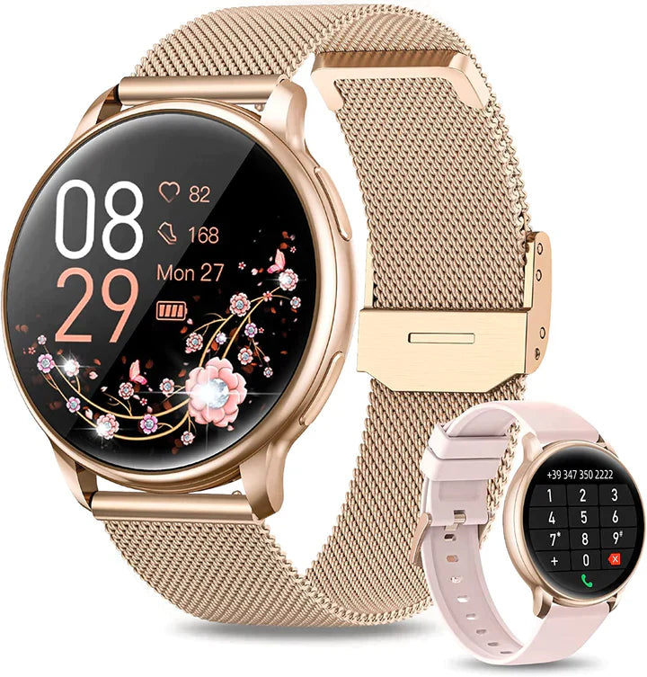 Elegante Smartwatch Uomo | Orologio Smart con Monitoraggio Salute e Notifiche | Design Chic per Ogni Occasione 0