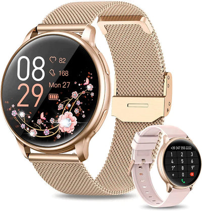 Elegante heren smartwatch | slimme horloge met gezondheidsmonitoring en meldingen | chique design voor elke gelegenheid