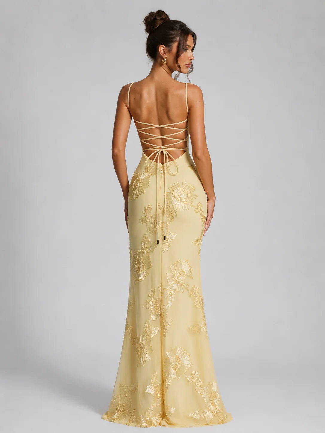 Ella | Elegante Maxi Dress Floreale con Corsetto Scolpito 1