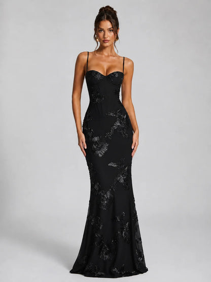 Ella | Elegante Maxi Dress Floreale con Corsetto Scolpito 5