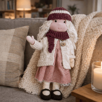 Elora | Bambola Waldorf in Cotone Fatta a Mano con Design Minimalista | Gioco Creativo per Sviluppo Emotivo 10