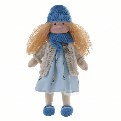 Elora | Bambola Waldorf in Cotone Fatta a Mano con Design Minimalista | Gioco Creativo per Sviluppo Emotivo 14