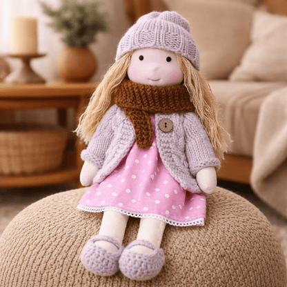 Elora | Bambola Waldorf in Cotone Fatta a Mano con Design Minimalista | Gioco Creativo per Sviluppo Emotivo 22