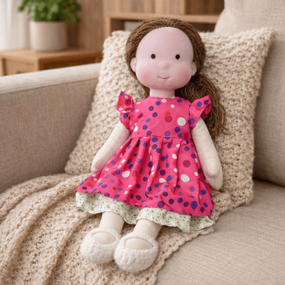 Elora | Bambola Waldorf in Cotone Fatta a Mano con Design Minimalista | Gioco Creativo per Sviluppo Emotivo 38