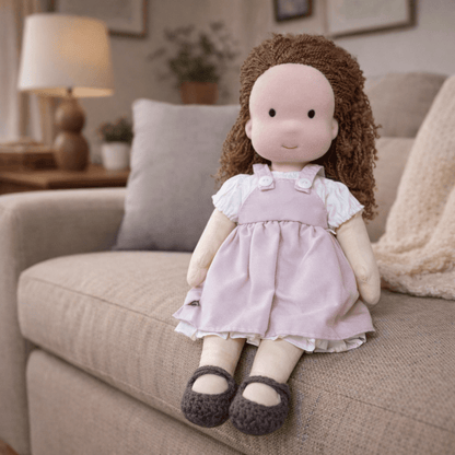 Elora | Bambola Waldorf in Cotone Fatta a Mano con Design Minimalista | Gioco Creativo per Sviluppo Emotivo 39