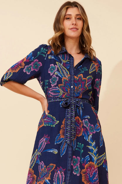 Emma | Elegante Abito Floreale Donna con Maniche 3/4 4