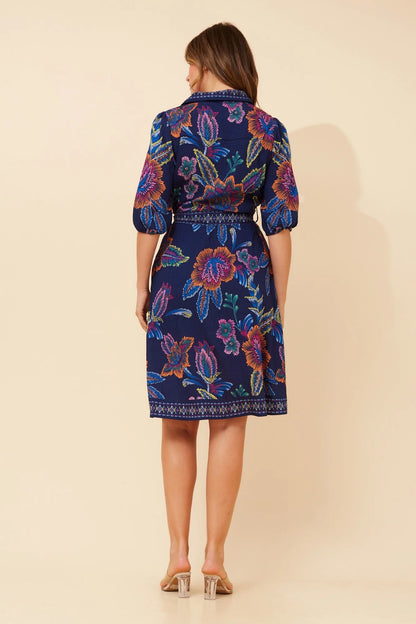 Emma | Elegante Abito Floreale Donna con Maniche 3/4 7