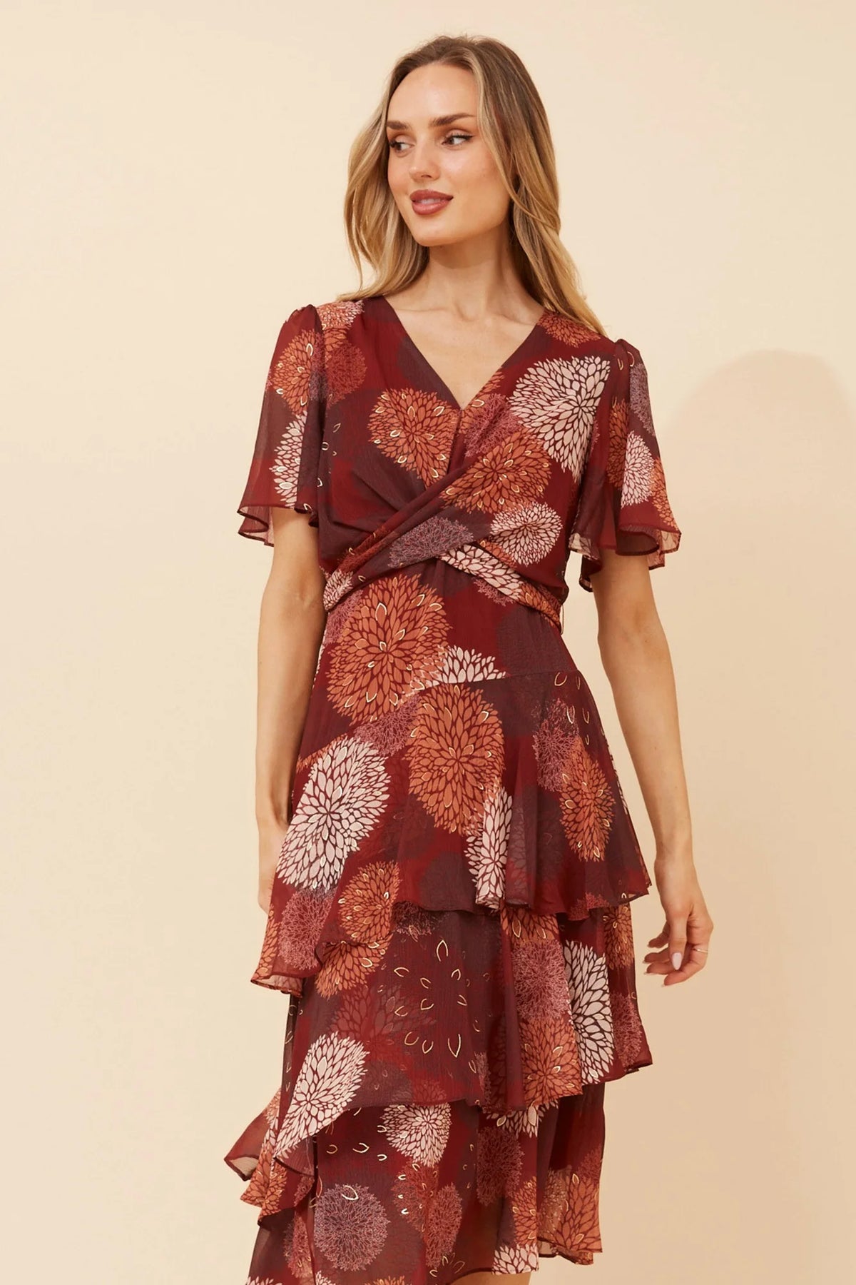 Emma | Elegante Abito Midi Floreale Per Eventi Estivi 4
