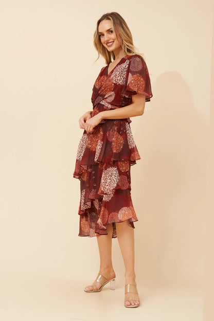 Emma | Elegante Abito Midi Floreale Per Eventi Estivi 5