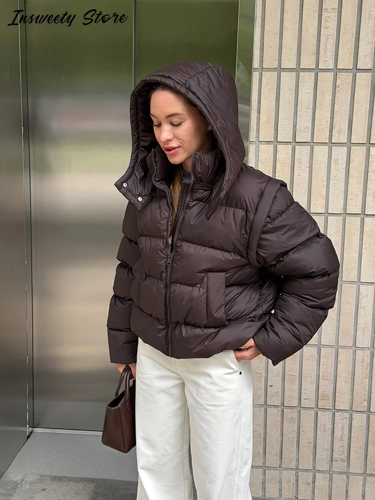 Emma | Elegante Cappotto Invernale 2 in 1 con Cappuccio 5