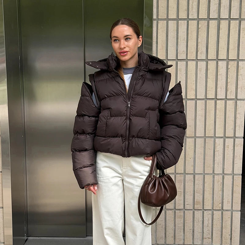 Emma | Elegante Cappotto Invernale 2 in 1 con Cappuccio 7