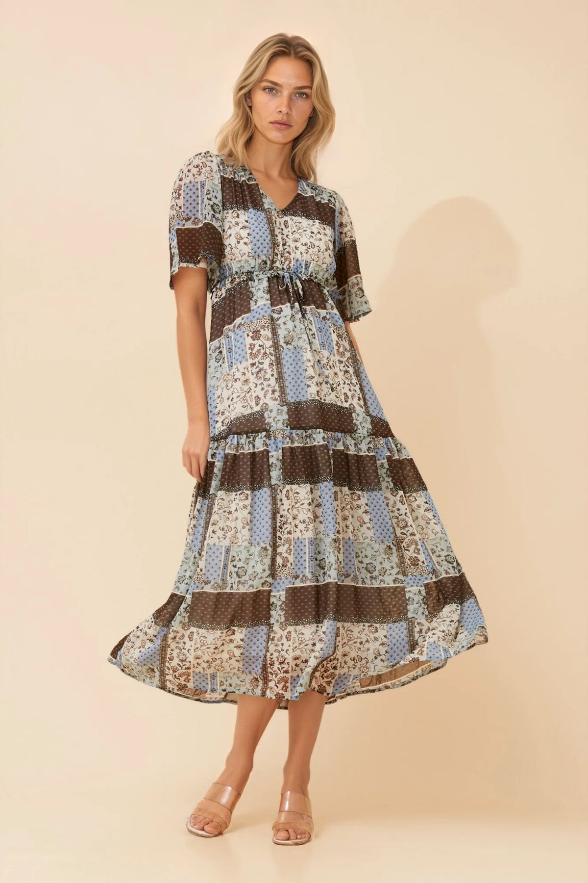 Emma | Elegante Maxi Dress a Stampa Patchwork 4