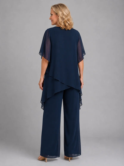Emma | Elegante Set Due Pezzi in Chiffon Leggero 1