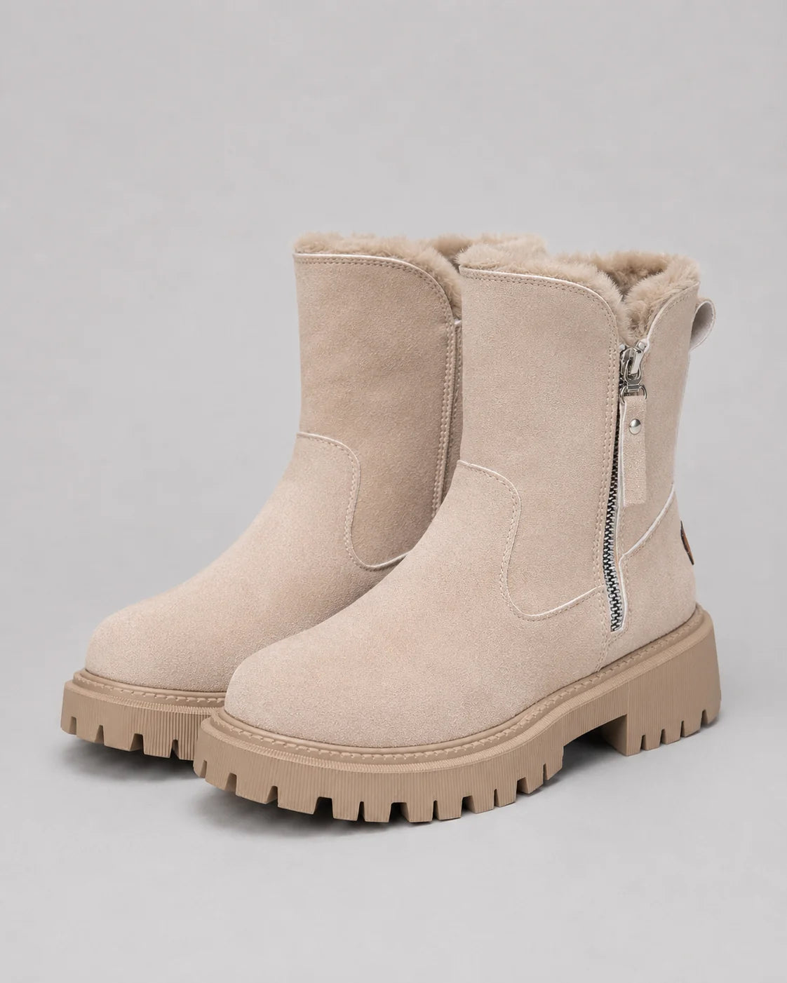 Emma | Eleganti Stivaletti Invernali Donna con Fodera in Pelliccia 0