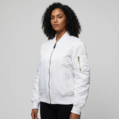 Emma | Moderno Giacca Bomber in Nylon Autunnale 7