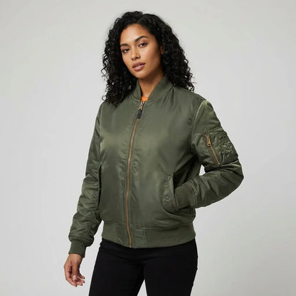 Emma | Moderno Giacca Bomber in Nylon Autunnale 9