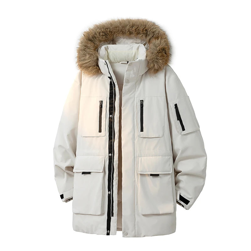Ethan | Caldo Parka Invernale Uomo con Cappuccio Removibile 0