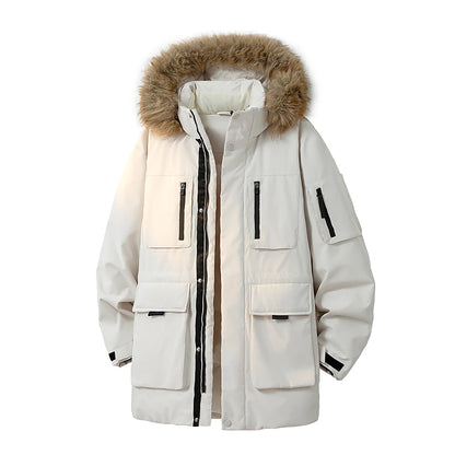 Ethan | Caldo Parka Invernale Uomo con Cappuccio Removibile 0