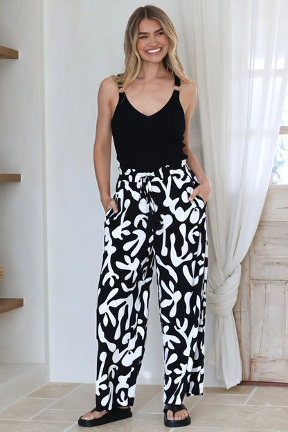 Ethan | Casual Pantaloni A Vita Alta Con Tasche Eleganti 0