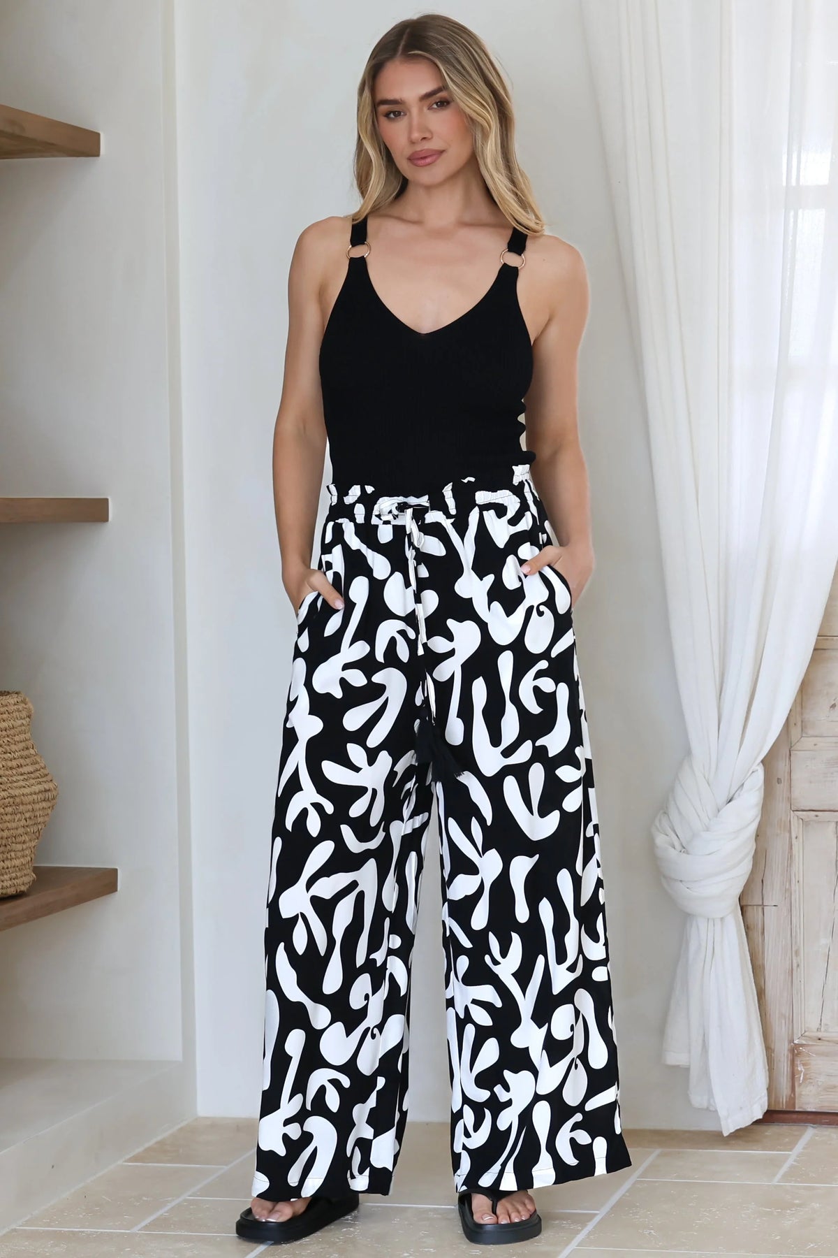 Ethan | Casual Pantaloni A Vita Alta Con Tasche Eleganti 3