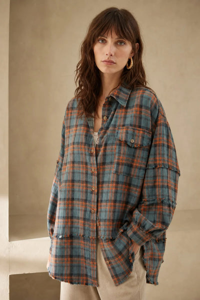 Ethan | Comoda Camicia Di Flanella A Quadri Autunnale Donna