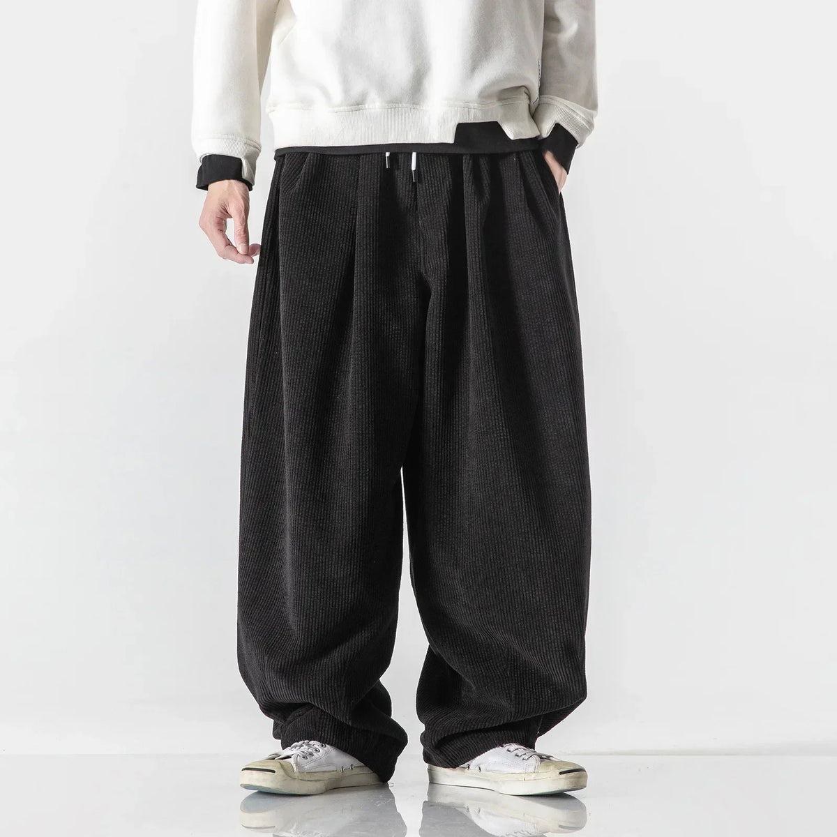 Ethan | Comodi Pantaloni Tuta In Velluto A Coste Uomo 8