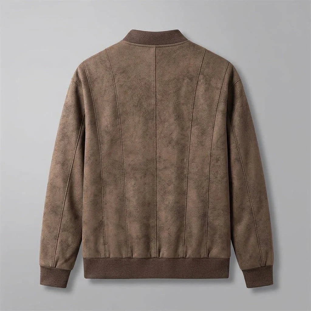 Ethan | Elegante Bomber In Pelle Scamosciata Vegana Uomo 1