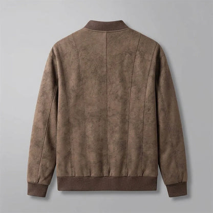 Ethan | Elegante Bomber In Pelle Scamosciata Vegana Uomo 1