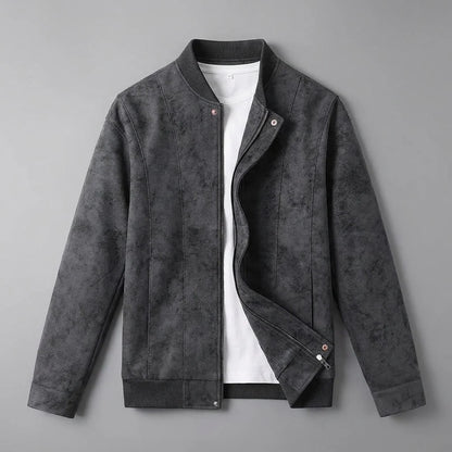 Ethan | Elegante Bomber In Pelle Scamosciata Vegana Uomo 5