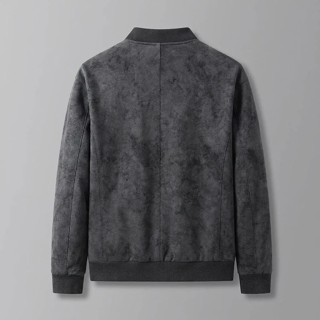 Ethan | Elegante Bomber In Pelle Scamosciata Vegana Uomo 6