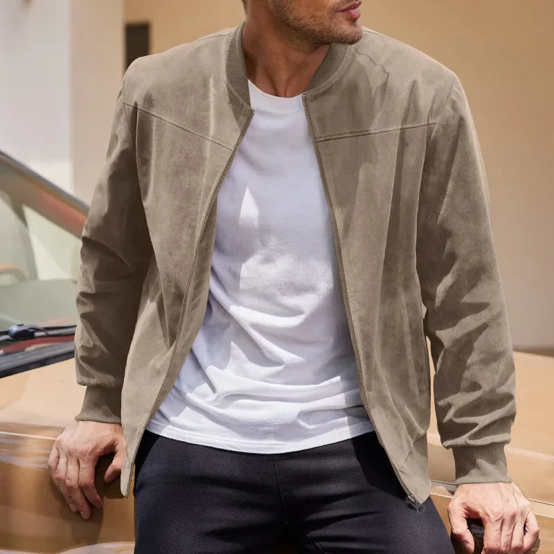 Ethan | Elegante Bomber Pelle Uomo Slim Fit Invernale 1