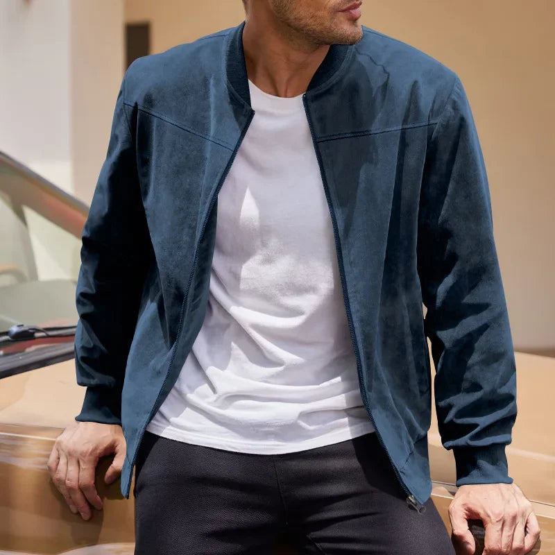 Ethan | Elegante Bomber Pelle Uomo Slim Fit Invernale 4