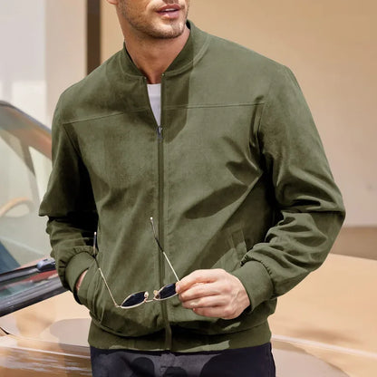 Ethan | Elegante Bomber Pelle Uomo Slim Fit Invernale 5