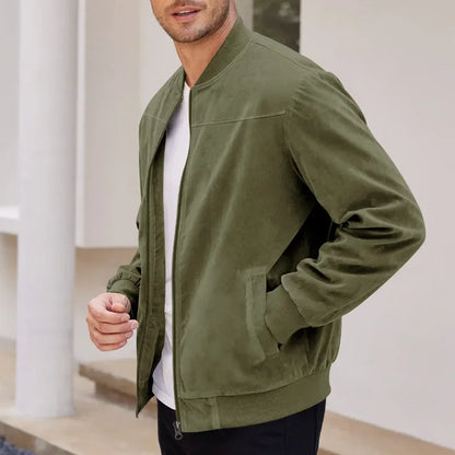 Ethan | Elegante Bomber Pelle Uomo Slim Fit Invernale 6
