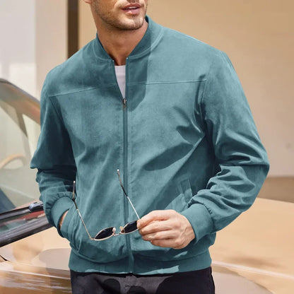 Ethan | Elegante Bomber Pelle Uomo Slim Fit Invernale 8