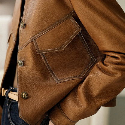 Ethan | Elegante Giacca Pelle Uomo Resistente 4