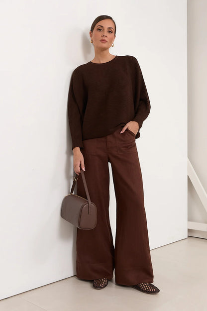 Ethan | Eleganti Pantaloni Lino a Gamba Larga Uomo 0