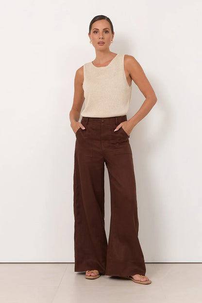 Ethan | Eleganti Pantaloni Lino a Gamba Larga Uomo 2