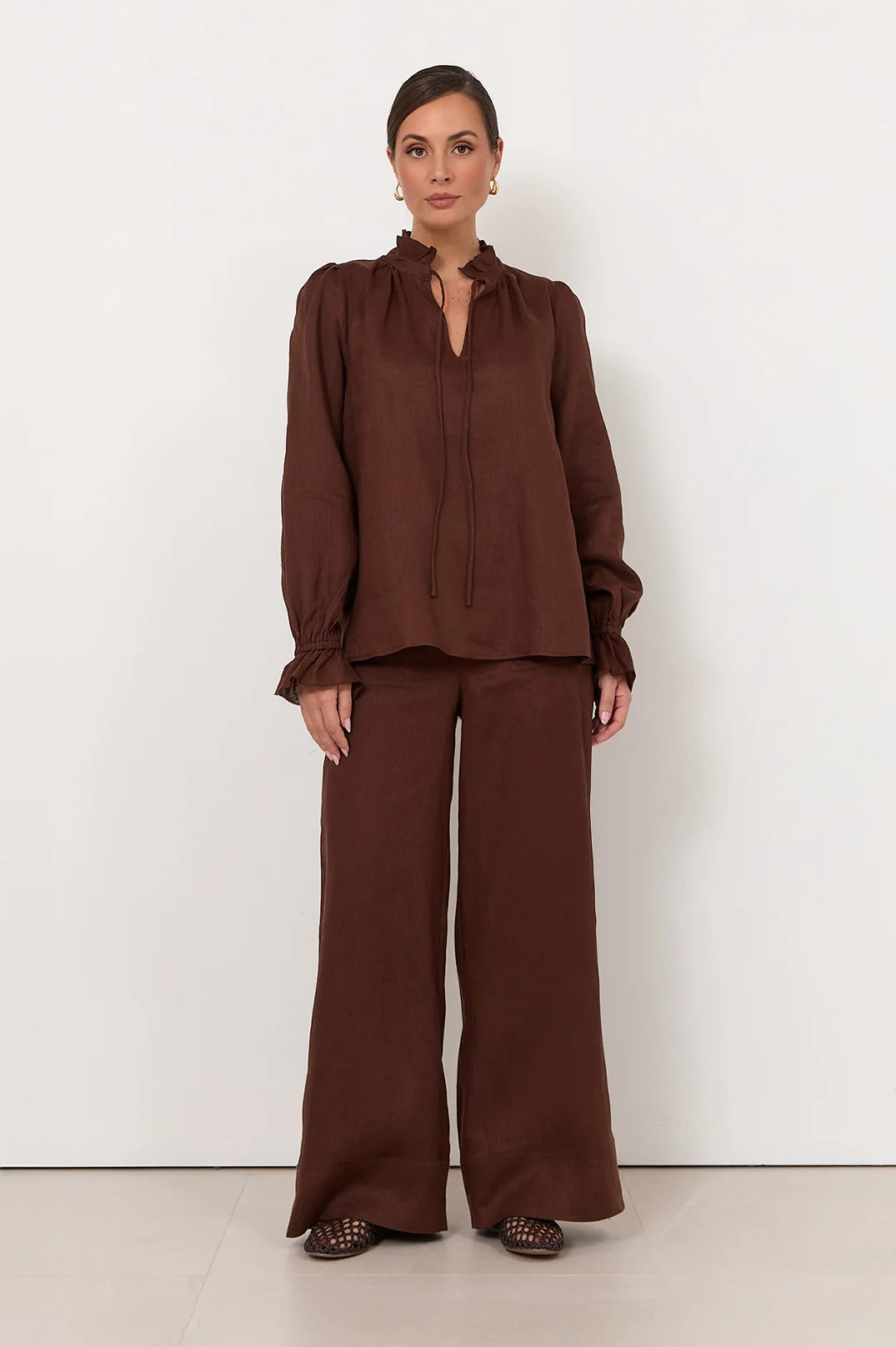 Ethan | Eleganti Pantaloni Lino a Gamba Larga Uomo 6