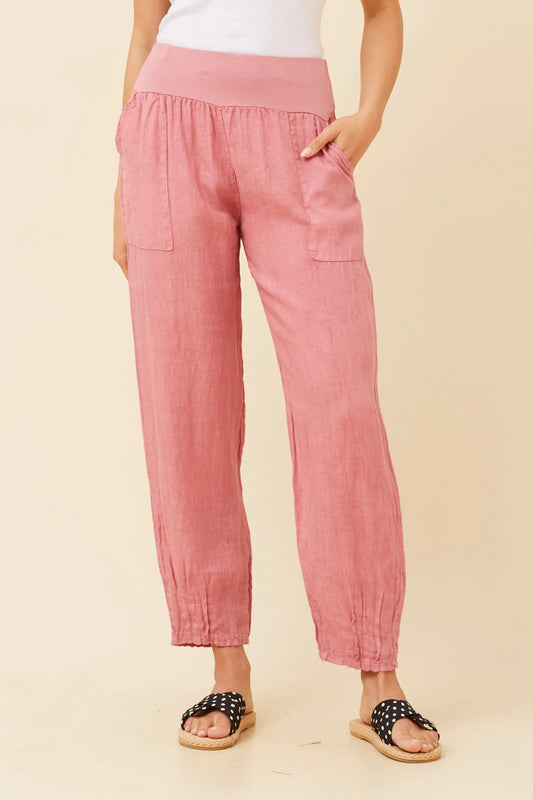 Ethan | Eleganti Pantaloni in Lino Leggeri per Donna 0