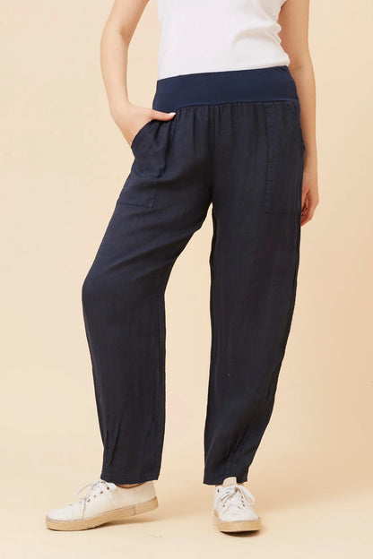 Ethan | Eleganti Pantaloni in Lino Leggeri per Donna 10