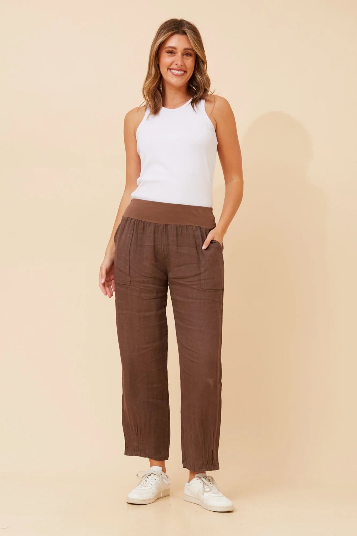 Ethan | Eleganti Pantaloni in Lino Leggeri per Donna 16